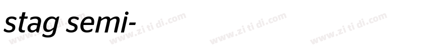 stag semi字体转换